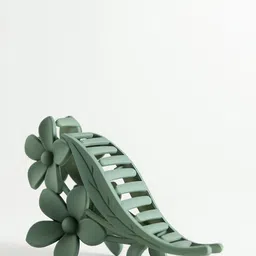 SCORPIUS Large Plastic Flower Shaped Claw Clip image 2