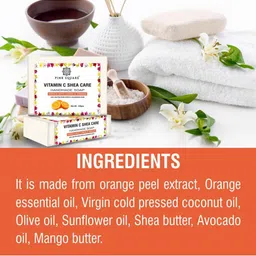 Pink Square Set Of 2 Vitamin C Shea Care Handmade Soap With Avocado - 100 g Each image 5