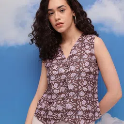 CORSICA Floral Print Vest Top image 4