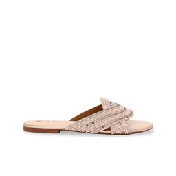 CAI Women Textured Open Toe Flats image 2