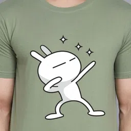 TEEFOX Regular Fit Graphic Printed Round Neck T-shirt image 3