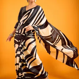 Sangria Printed Saree With Blouse Piece image 3