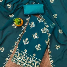 Rangtulika Ethnics Embroidered Unstitched Dress Material-picture-40