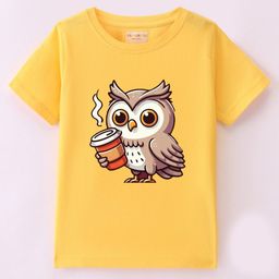 BLUSHES Kids Graphic Printed Round Neck Cotton T-shirt-picture-41