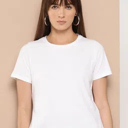 URBANICE Women Relaxed Fit Round Neck T-shirt-image-19