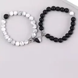 SZN Set Of 2 Beaded Couple Magnetic Bracelet image 1