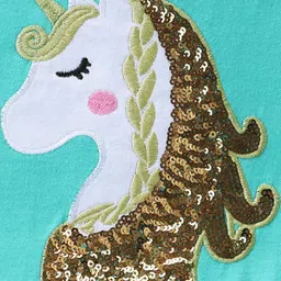 INCLUD Girls Graphic Printed Flutter Sleeve Fit & Flare Dress image 2