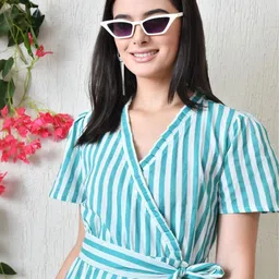 Sangria Striped Midi Dress image 5