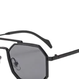 SPADEACES Unisex Black Lens & Black Other Sunglasses with UV Protected Lens image 3