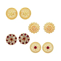 VIVASTRI Women Gold-Plated Alloy Earrings-picture-18