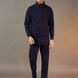 FCK GOLD Men Mock Collar Mid-Rise Tracksuits-image-6