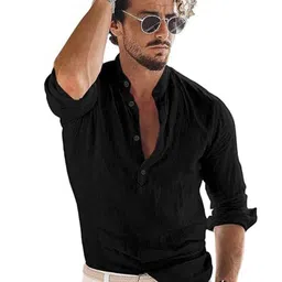 BHUVIKOO Mandarin Collar Roll Up Sleeves Kurta-picture-29