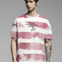 Jack & Jones Men Striped Applique T-shirt image 1