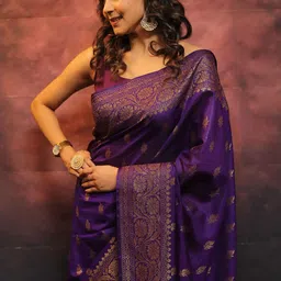 Shriyangan Woven Design Zari Pure Silk Kanjeevaram Saree image 3