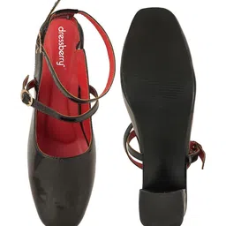 DressBerry Block Pumps with Buckles image 3