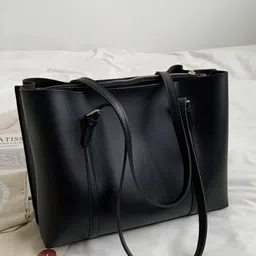 KPOP Women Solid Structured Shoulder Bag-image-53