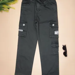 V-Mart Boys Regular Fit Mid-Rise Light Fade Stretchable Cargo Jeans-picture-35