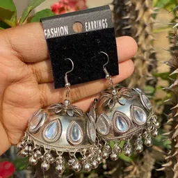 ISLANA Dome Shaped Jhumkas Earrings image 4