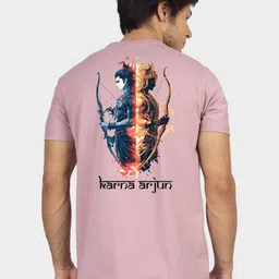 Greylongg Men Graphic Printed Round Neck Cotton T-shirt-picture-33