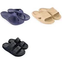 Feel alive Men Set of 3 Ultra-Comfortable Lightweight Sliders-picture-37