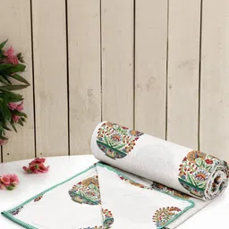 Anadhika Multi Floral AC Room Double Bed Dohar-picture-11