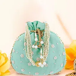 Kuber Industries Unisex Embellished Potli Clutch image 5