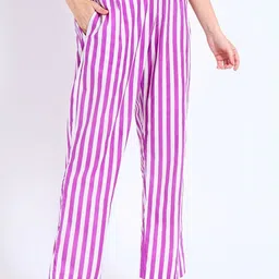 GLSGM Printed Striped Cotton Night Suits. image 3