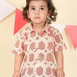 Fabindia Boys Floral Printed Casual Shirt-image-48