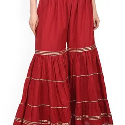 MIXFIT Women Relaxed Fit High-Rise Pleated Cotton Trouser-picture-18