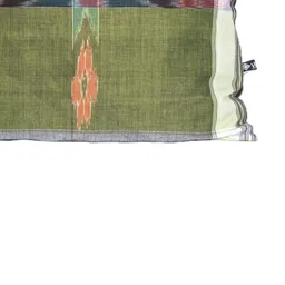 VibhKala Olive Green & Grey Ethnic Motifs Self Design Square Cushion Covers image 3