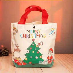 The Zappy Box 3-Pcs Stockings Tote Bag & Mini Pot Christmas Home Gift Set image 5