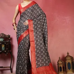 Meena Bazaar Ethnic Motifs Art Silk Handloom Saree-picture-20