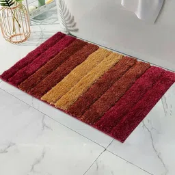 CROWN MATTINGS Red 1400 GSM Microfibre Bath Rugs image 2
