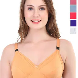 Liigne Pack Of 6 Full Coverage Cotton Maternity Bra-picture-11