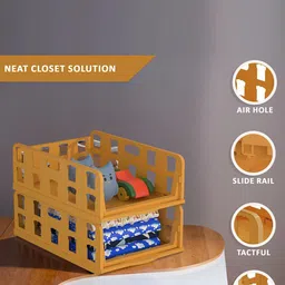 Kuber Industries White Set of 6 Reusable Drawer Organiser Organisers image 5