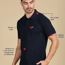 LUX PARKER Men 2 Polo Collar T-shirt image 3