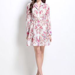 JC Collection Floral Print Fit & Flare Mini Dress-picture-42