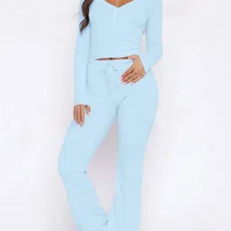 HERE&NOW V-Neck Top With Trousers Co-Ords-picture-40