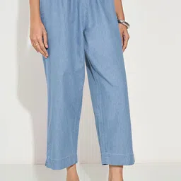 RANGMANCH BY PANTALOONS Women Mid-Rise Parallel Trousers-picture-10