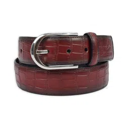 El'Curio Men Textured Leather Belt-picture-17