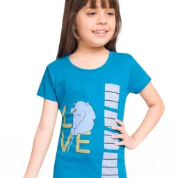 Little funky Girls Blue Tshirts-picture-19