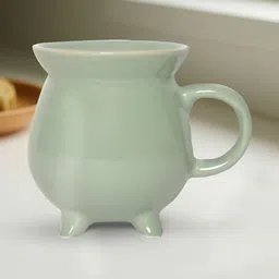 U & U Unique Utilities Blue & Sea Green Solid Ceramic Glossy Core Set of Cups and Mugs image 2