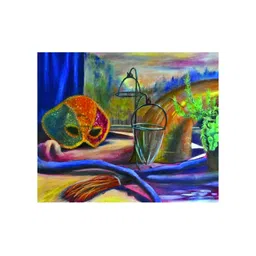 Inephos Blue & Green Floral and Botanical Canvas Wall Art-image-62