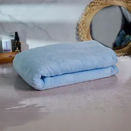 Fezora Green Microfiber 450 GSM Breathable 3 Pieces Adult Regular Bath Towels image 4