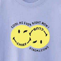 Nap Chief Kids Cool As Ever Smileyworld Printed Pure Cotton T-Shirt With Shorts image 2