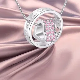 Jewelgenics Silver-Plated Heart Shaped Pendants with Chains image 5