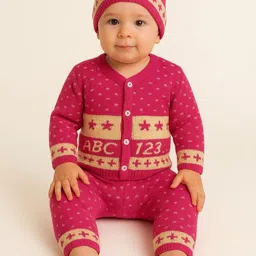 PARYAG Boys Printed Woollen Cardigan-image-80