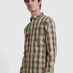 BEN SHERMAN Checked Casual Cotton Shirt image 3