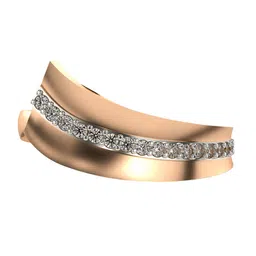 VALANOVA Rose Gold Plated Sterling Silver 0.16Ct Lab Grown Diamond Ring-picture-34