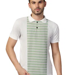 Blisstone Colourblocked Cotton Polo Collar T-shirt-picture-30